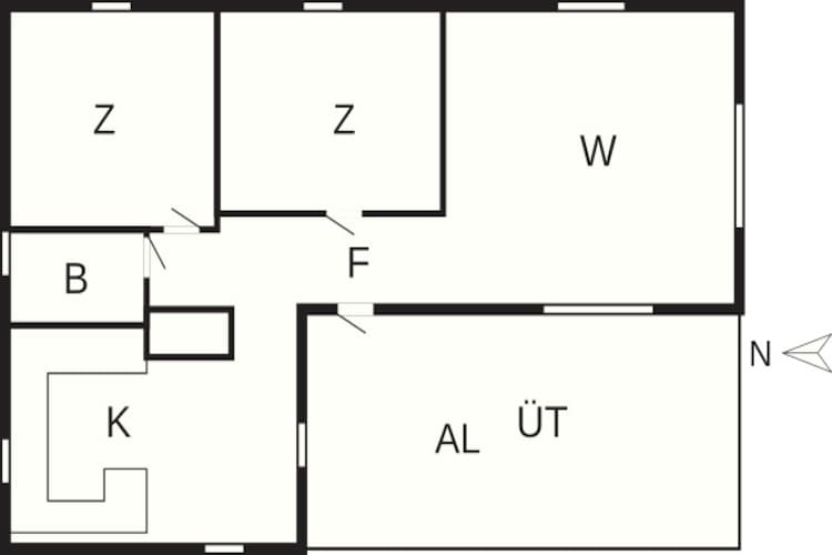 5 person holiday home in Osby-Floor plan