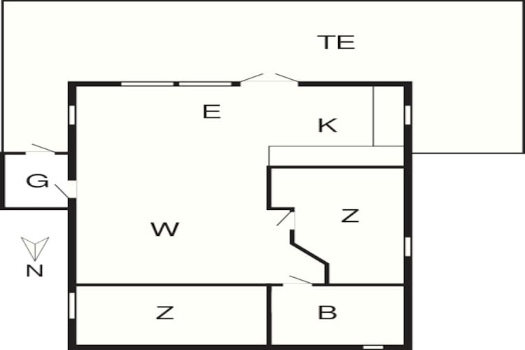 4 persoons vakantie huis in Ålbæk-Plattegrond