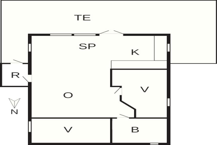 Strandparadijs in albaek -- By Traum Ferienwohnungen-Plattegrond