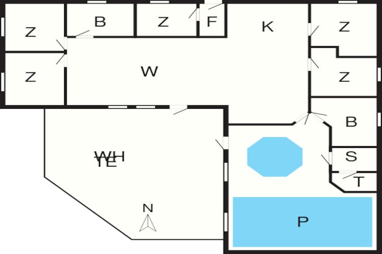 Luxe retraite met zwembad -- By Traum Ferienwohnungen-Plattegrond