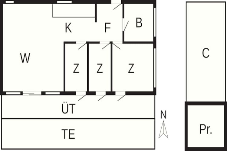 6 persoons vakantie huis in Ebeltoft-By Traum-Plattegrond