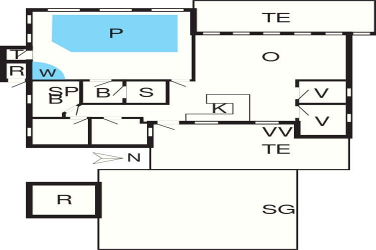10 persoons vakantie huis in Løkken-By Traum-Plattegrond