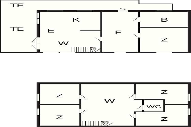 Maison de vacances pour 10 a Laukvik-Plan d'étage