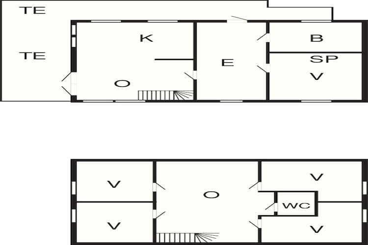 Maison de vacances pour 10 a Laukvik-Plan d'étage