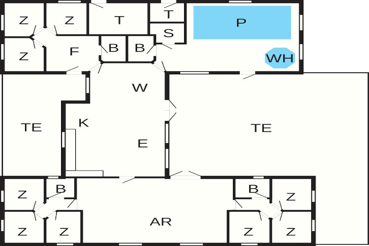 Luxe retraite bij Hostrup Strand -- By Traum Ferienwohnungen-Plattegrond