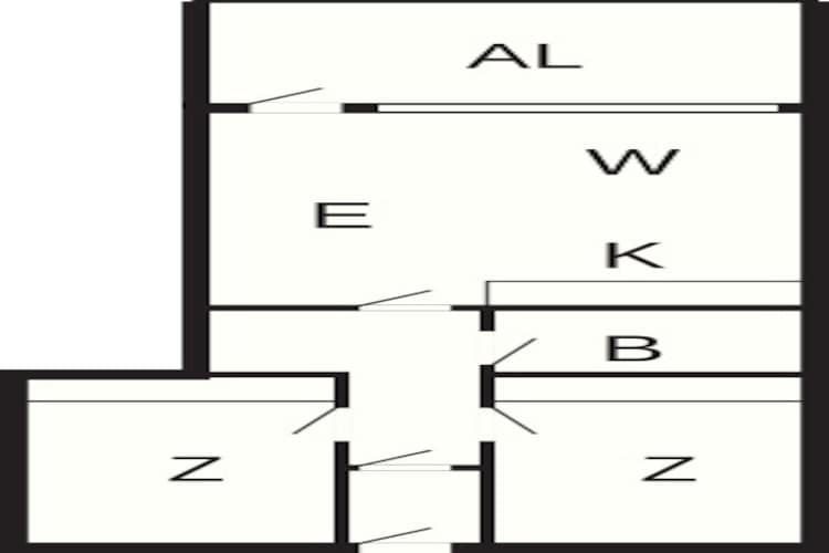 3 room-Plattegrond