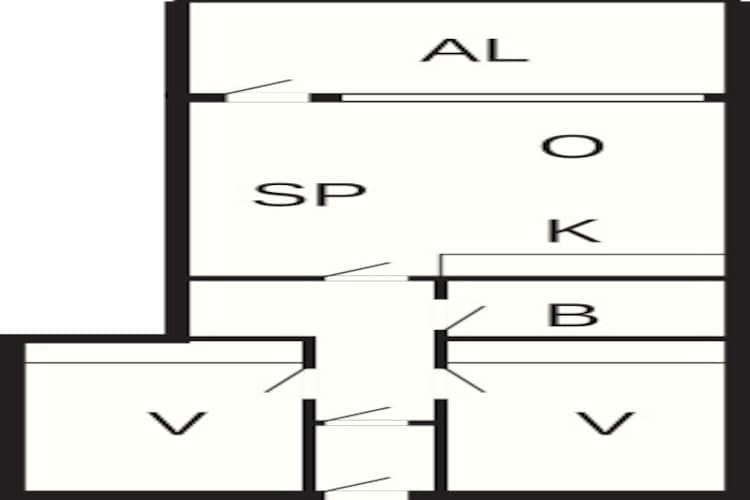 3 room-Plattegrond