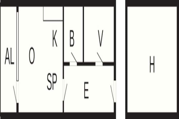 2½ room,1 st floor,45m2,Premium-Plattegrond
