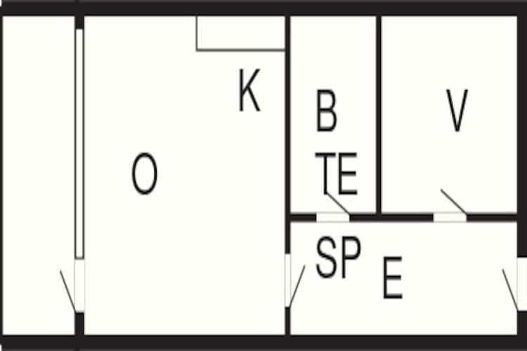 2 room,ground floor,44m2,Premium-Grundriss