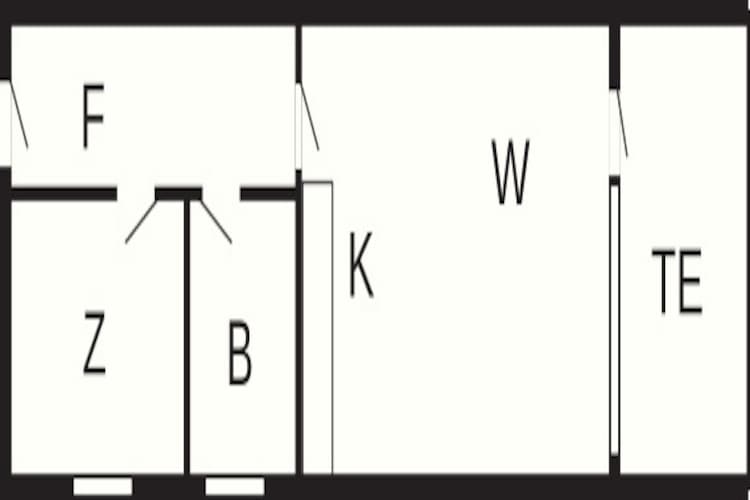 2 room w/seaview,ground/1 st floor-Plattegrond