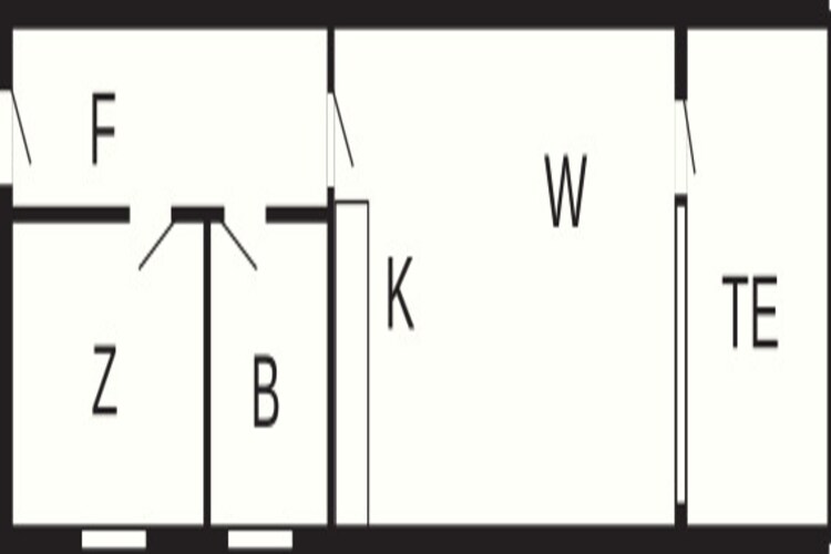 2 room w/nature view - Floor plan