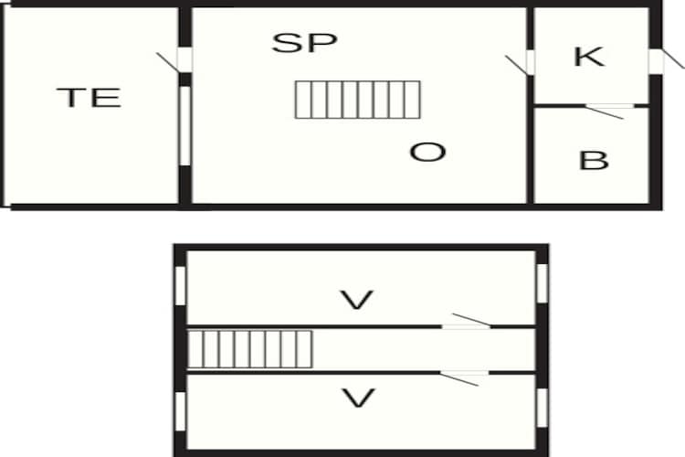 3 room w/seaview-Plattegrond