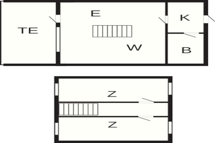 3 room w/seaview-Plattegrond