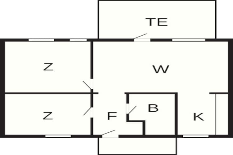 3 room,m/seaview,ground/1.floor-Plattegrond