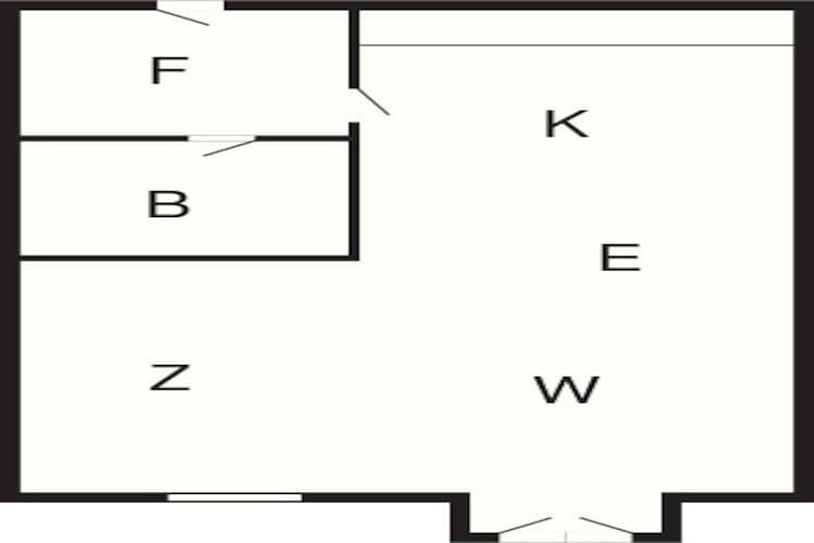 1 room w/seaview - Plattegrond