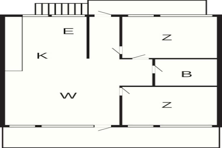 3 room,attached house-Plattegrond