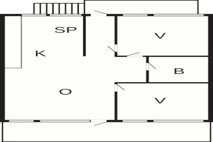 3 room,attached house-Plattegrond