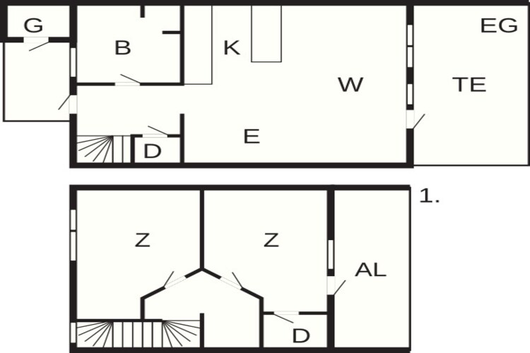 3½ room,Skipperhousem,Non smoking - Floor plan
