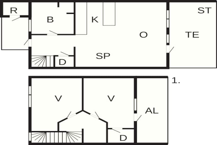 3½ room,Skipperhousem,Non smoking - Floor plan