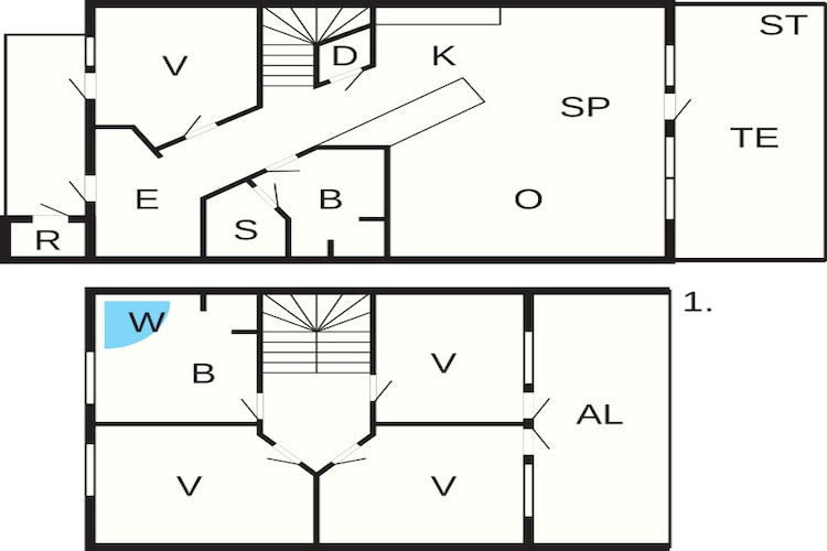 5 room,Strandhouse,Non smoking-Plattegrond