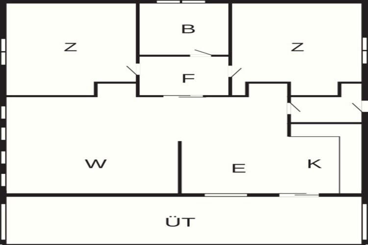 1 bad m/havkig Standard - Plattegrond