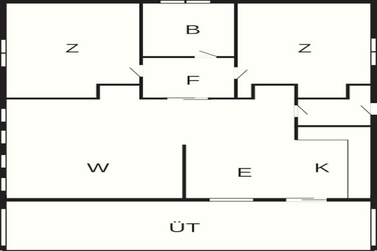 1 bad m/havkig Standard - Plattegrond