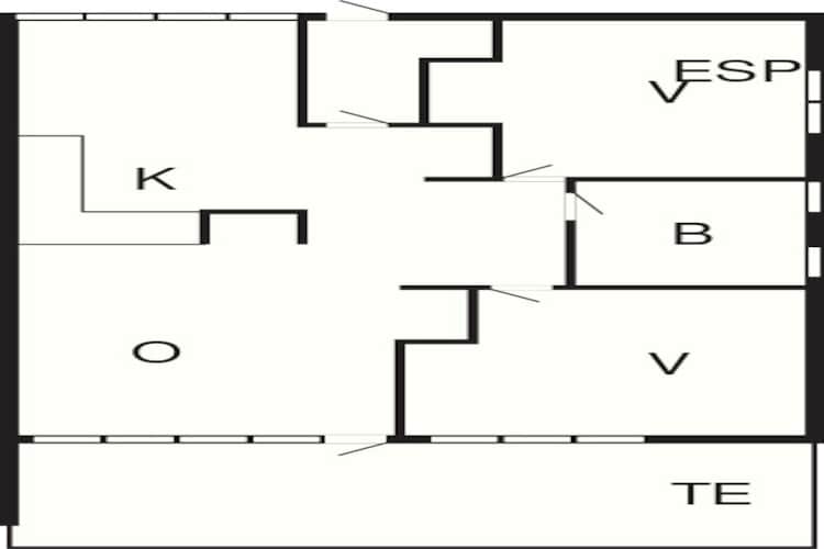 3 room, close to the sea/dike - Floor plan