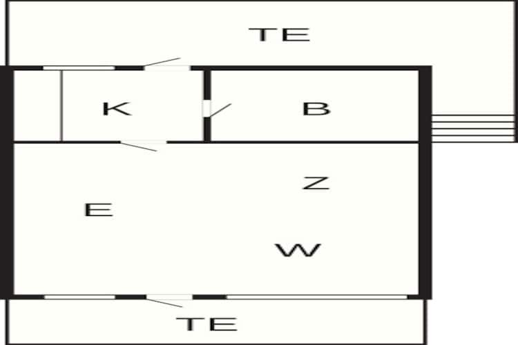 1 room,Appartment-Plattegrond