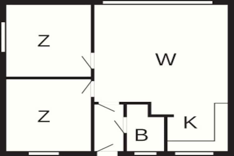 3 room-Plattegrond