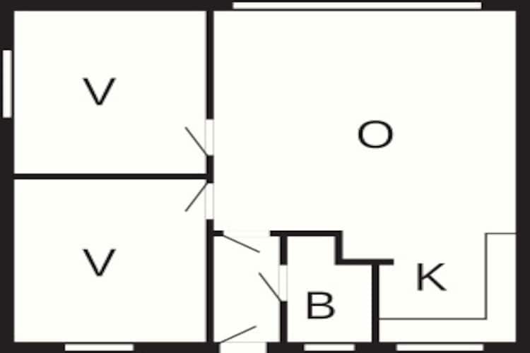 3 room-Plattegrond