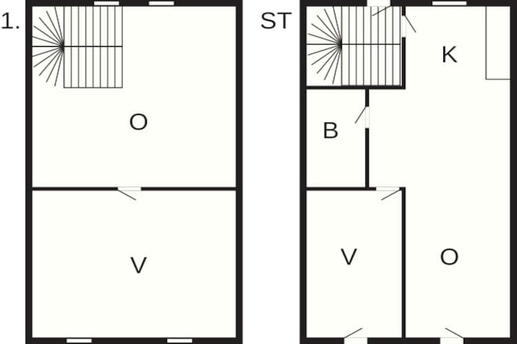 3 room,attached house - Plattegrond