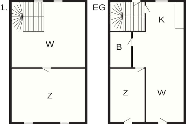 3 room,attached house - Plattegrond