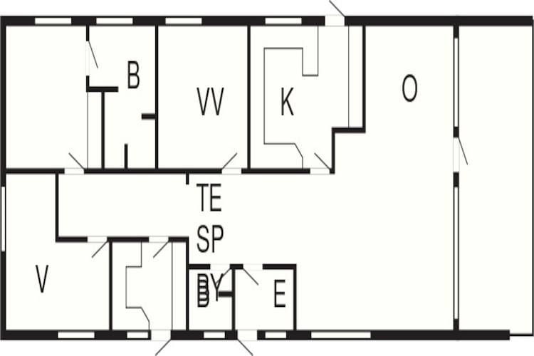 4½ room,2 bathrooms-Plattegrond