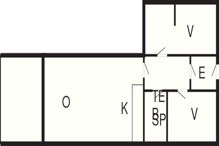 3 room,ground floor or 1.-Plattegrond
