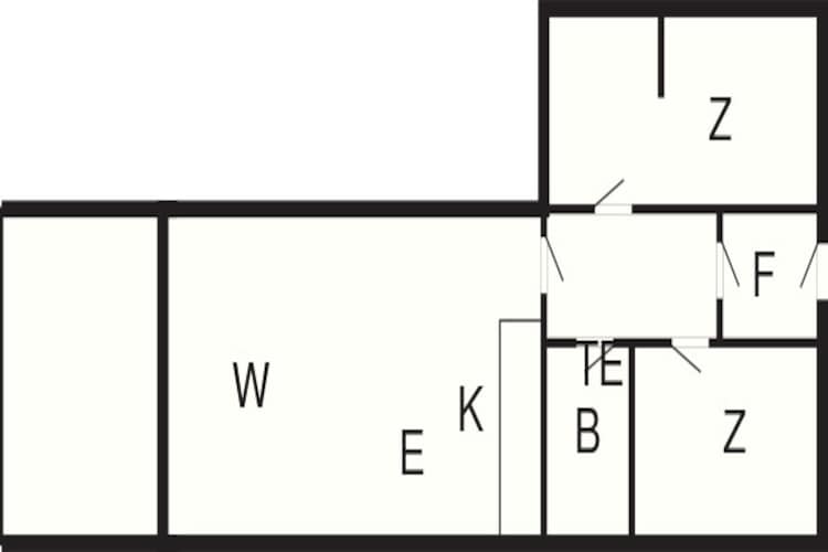 3 room,ground floor or 1.-Plattegrond