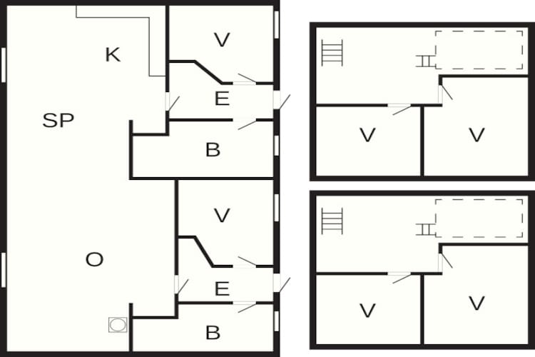 7 room,2 level,attached house-Plattegrond