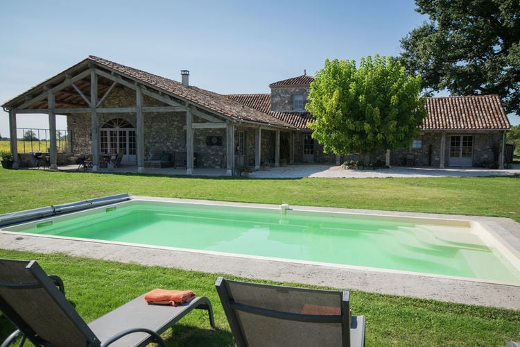 Vakantiehuizen Frankrijk | Cote-Atlantique | Vakantiehuis te huur in Fargues-sur-Ourbise met zwembad  met wifi 11 personen