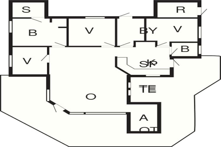8 person holiday home in Hørve-By Traum-Floor plan