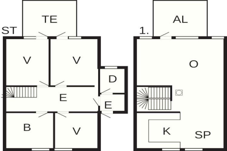 6 Personen Ferienhaus in Åram-By Traum - Grundriss