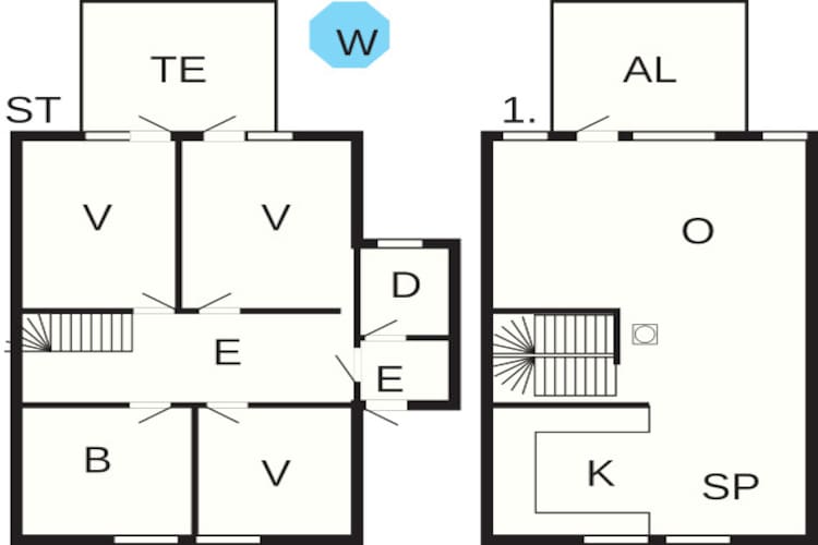 6 Personen Ferienhaus in Åram-By Traum - Grundriss