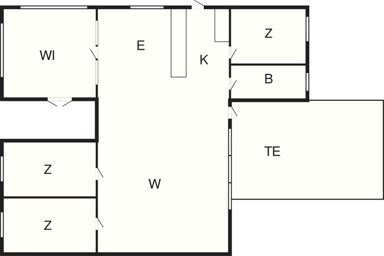 Rustige strand retraite -- By Traum Ferienwohnungen-Plattegrond