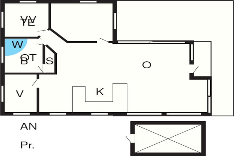 Bos retraite in Bork Havn -- By Traum Ferienwohnungen-Plattegrond