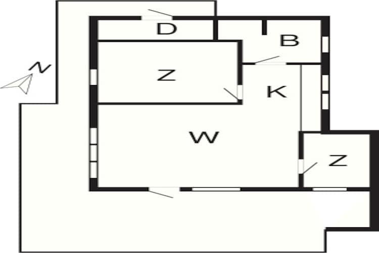 4 persoons vakantie huis in Hovborg-By Traum-Plattegrond