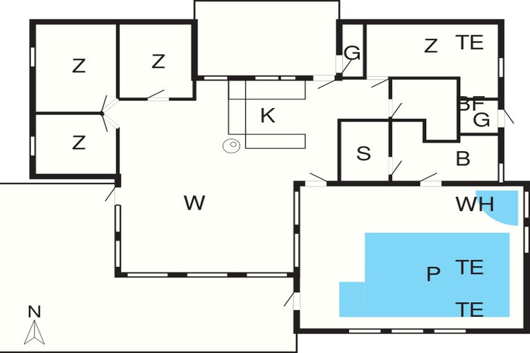 12 persoons vakantie huis in Saltum-By Traum-Plattegrond