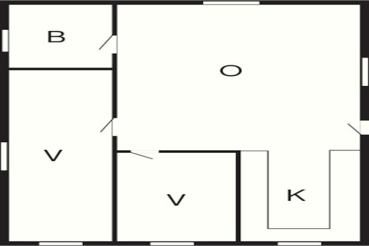 4 Personen Ferienhaus in Nykøbing M-By Traum-Grundriss