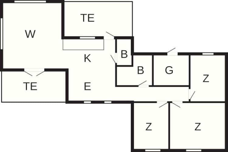 6 persoons vakantie huis in Henne-By Traum-Plattegrond