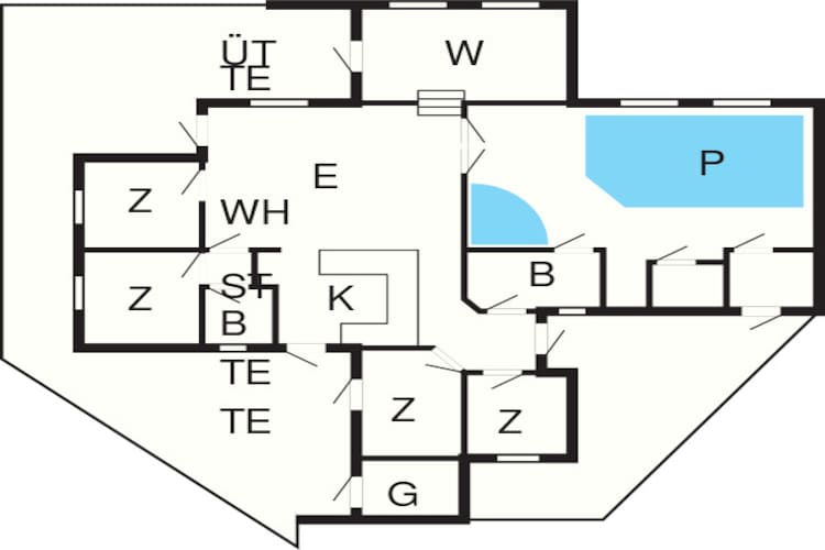 8 persoons vakantie huis in Saltum-Plattegrond