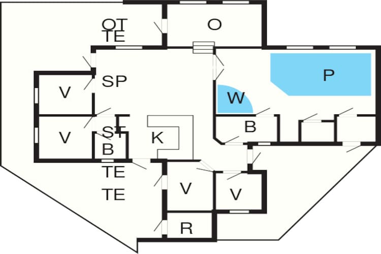 8 persoons vakantie huis in Saltum-Plattegrond