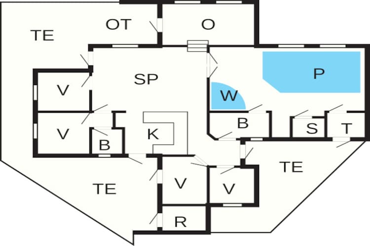 8 persoons vakantie huis in Saltum-Plattegrond