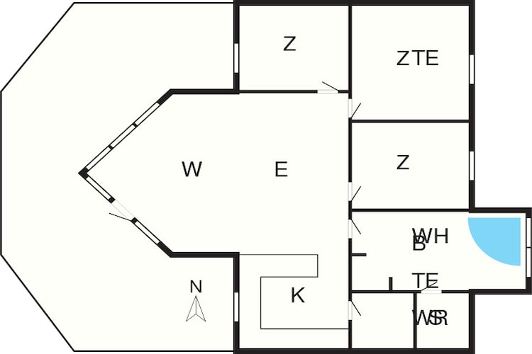 7 persoons vakantie huis in Rødby-By Traum-Plattegrond